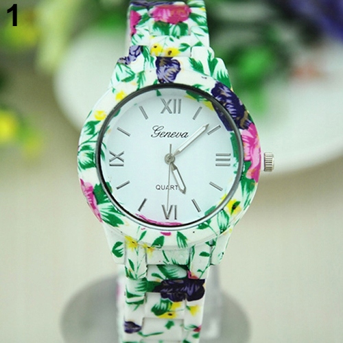 ZEGAREK DAMSKI GENEVA METAL FLORAL KWIATY BOHO HOT - obrazek 3